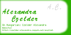 alexandra czelder business card